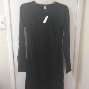 Old Navy black dress long sleeve NWT